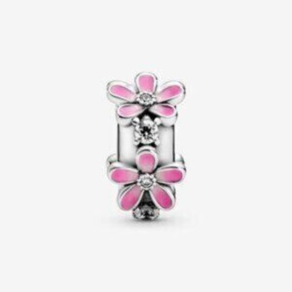 Pandora silver daisy clip-on charm - Picture 4 of 4